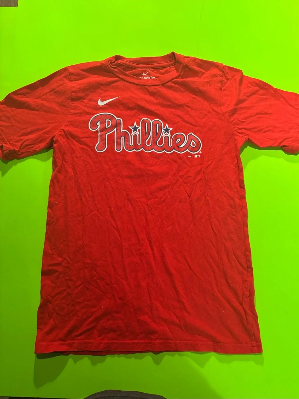 Nike Harper Red Phillies Short-Sleeve Logo Tee YOUTH
